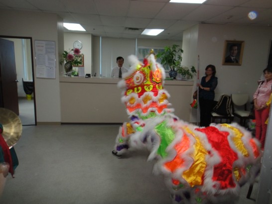 Lion Dance of 2014 Chinese New Year In TECO by Guam Chinese School(1)