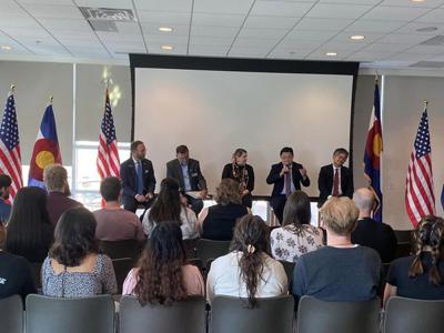 Director General Bill Huang encouraged Colorado Mesa University students to study in Taiwan
