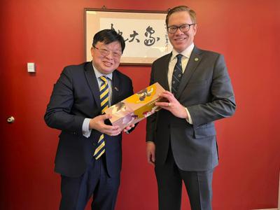 Taiwan in Denver welcomed distinguished guests Hon. Lieutenant Governor &amp; Secretary of Commerce of Kansas David Toland and his team