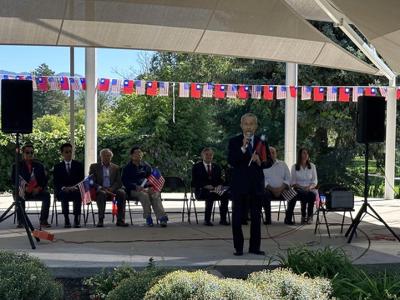 Director General Scott Lai attended the R.O.C. 112th National Day flag-raising ceremony and Mid-Autumn Festival celebration in Salt Lake City