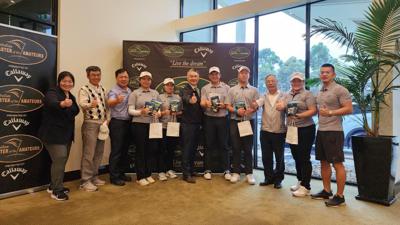 DG Lu cheered for the Taiwan team players for “The Australian Master of the Amateurs International Championship” at Southern Golf Club, Melbourne.