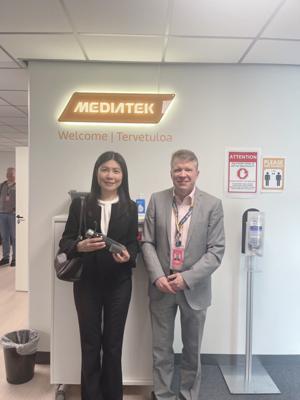 Representative Janet Chang had the pleasure to visit MediaTek’s research and development center in Oulu
