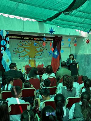 La Embajadora Hsie inauguró el Centro de Aprendizaje Digital Taiwán-Argentina en el Instituto Juan Bautista Alberdi