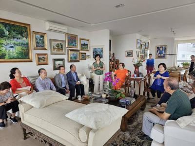 Reunião da Associação de Ex-Alunos da Universidade Tamkang do Brasil