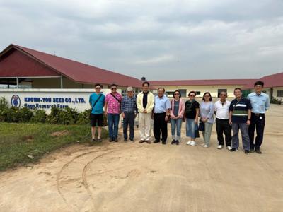 TECO (Myanmar) Representative Chou Chung-hsing visits Known-You Seed Co., Ltd. Bago Research Farm January 28. 2024
