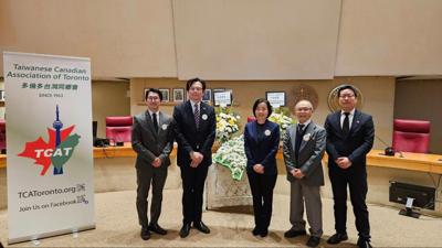 陳處長出席多倫多台灣人社團聯誼會2月24日舉行「228和平紀念會」