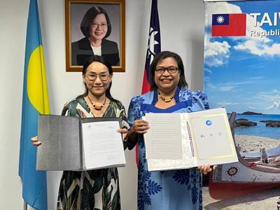 Taiwan Palau Exchange Instruments of Ratification of Agreement of Mutual Assistance in Criminal Matters