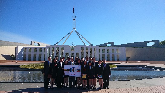 駐澳大利亞代表李大維接待「103年度外交小尖兵―英語種耔選拔優勝隊伍」訪問坎培拉