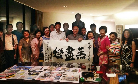 2015年終蕭季慧書法大師當眾揮毫