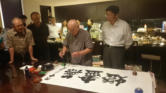 2015年終蕭季慧書法大師當眾揮毫