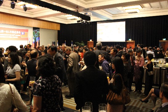 國慶酒會現場互動