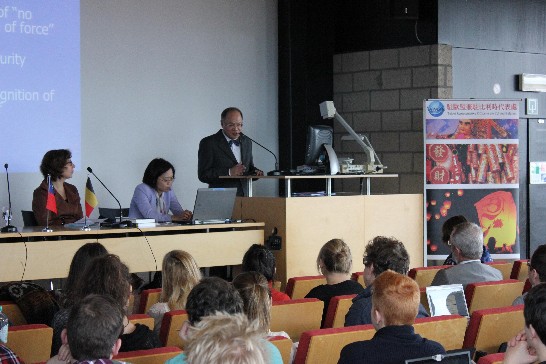 董國猷魯汶大學開講 暢談兩岸及台歐盟關係