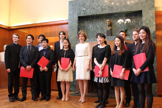 比利時瑪蒂爾德王后接見決賽選手