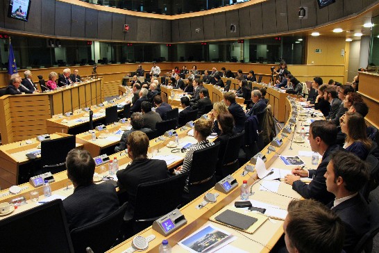 馬英九總統與歐洲議會議員進行視訊會議