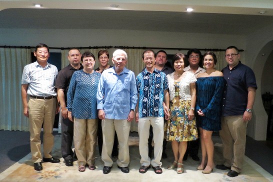 Ambassador Benjamin Ho of the ROC (Taiwan) invited Rt. Hon. Said Wilbert Musa and Hon. Kareem Musa, Representatives, House of Representatives of the National Assembly of Belize, and their family members to dinner at his residence on January 16th, 2016.