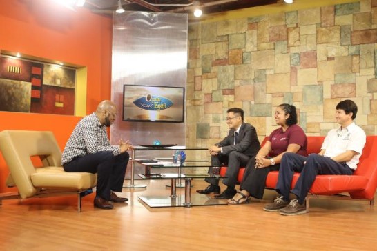 貝里斯水產養殖計畫接受貝國第5頻道晨間節目專訪吳郭魚行銷