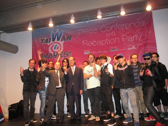Dr. David Lee and members of Taiwan bands.