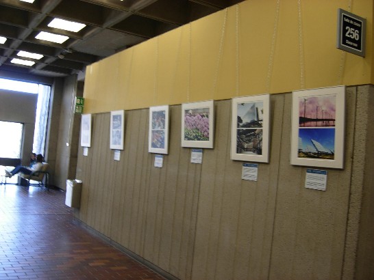 A glance at the photo exhibition in Morriset Library, University of Ottawa.