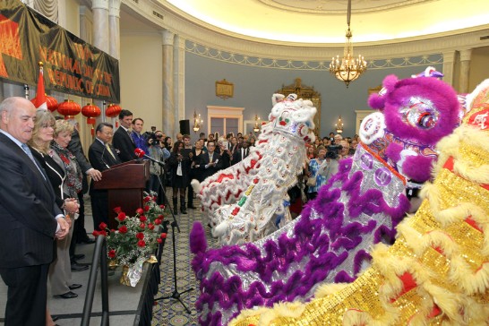 The Taipei Economic and Cultural Office in Canada celebrated the Republic of China (Taiwan)’s 103rd National Day on October 8 at the Fairmont Château Laurier in Ottawa.  Of the over four hundred guests who attended the event were leading Canadian politicians, members of the diplomatic corps, and distinguished leaders from academia, media and economics.