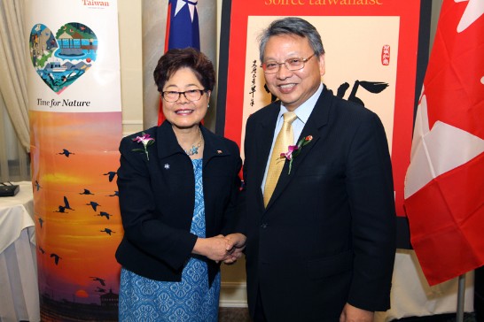 Amb. Bruce Linghu, Representative of Taipei Economic and Cultural Office in Canada and Honourable Alice Wong, Minister of State for Seniors