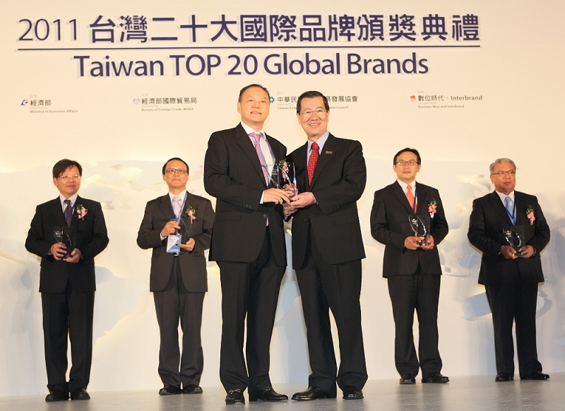 Taiwan’s HTC ranks 98th among Interbrand’s Top 100 Best Global Brands. Please see the attached newsletter by “Branding Taiwan” for further details.