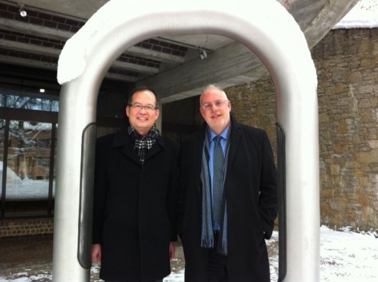 章大使文樑與瑞士國會友台小組主席Didier Berberat合影