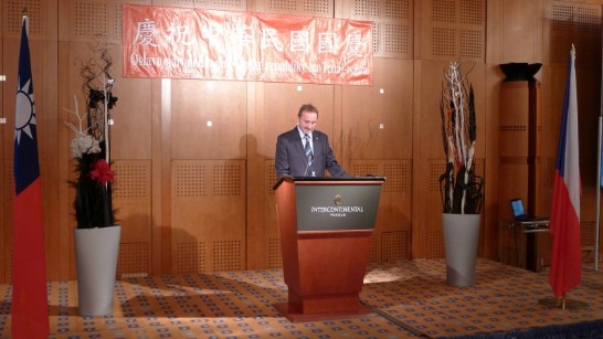 Miroslav Antl主席致詞時表示捷克參議院友台小組與駐捷克代表處互動密切，祝福台捷友誼長存
