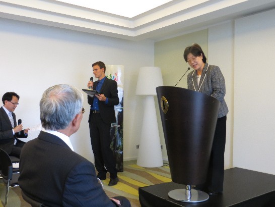 薛代表美瑜台在台捷商業洽談會開場致詞