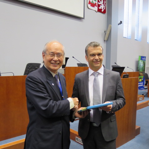 國經協會黃副理事長博治及捷克Vysocina省副省長Vladimir Novotny