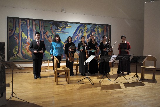 德國BUCHHEIM博物館於101年11月10日邀請斯圖佳"亞德絃樂四重奏"演奏著名旅德作曲家潘曉南女士新作｢琵琶行｣及德布西作品!