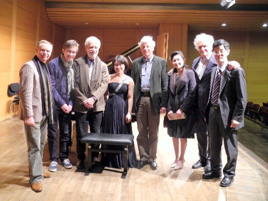 鄭處長兆元夫婦於101年4月21日晚參加Gasteig"胡瀞云鋼琴演奏會",與胡瀞云小姐及德國教授合影留念!