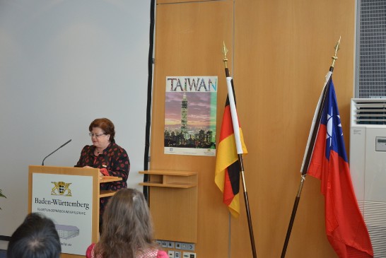 「德中協會-台灣之友」主席Schaefer女士於101年5月20日參加「慶祝中華民國第13任總統、副總統就職活動」並致詞