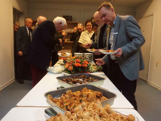 Members of Birkerød Rotary enjoying Taiwanese cuisine