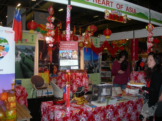 以【燈節】為主題佈置好後的攤位