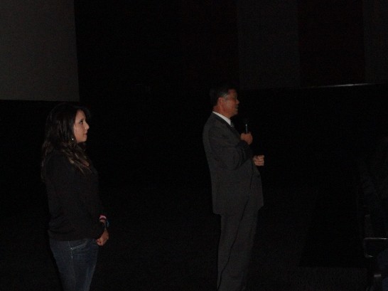 孫大使致詞介紹我政府協助該影片拍攝及電影產業發展