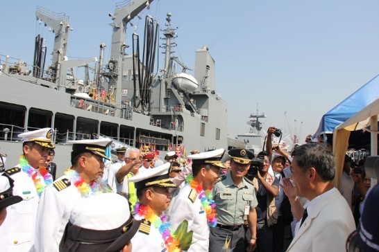 瓜國軍方盛大歡迎 