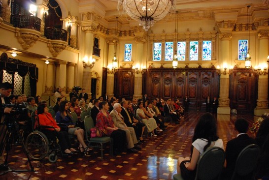 獎學金致贈典禮會場場景。