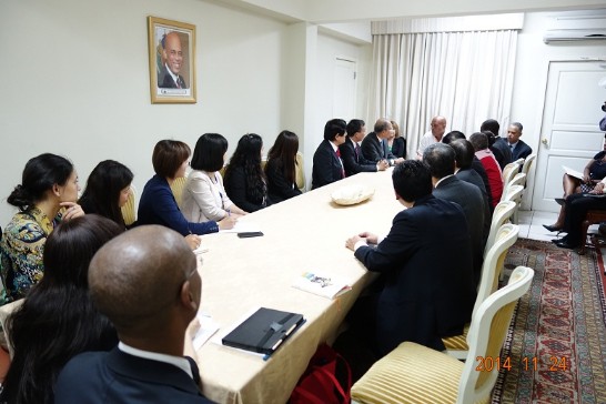 馬德立總統接見國經協會貿訪團。