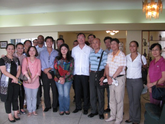 中華民國對外貿易發展協會貿洽團來館拜會駐海地黃再求大使。