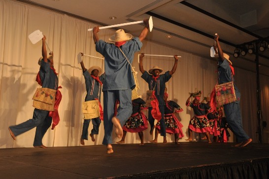 海地國宴舞蹈表演。