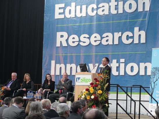 Representative Tseng speaks at IT Sligo’s “Enterprise &amp; Innovation Week 2012”