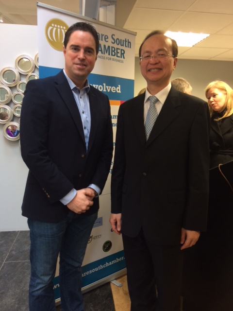 20160202-杜大使與代表Kildare郡之國會眾議員Martin Heydon合影
