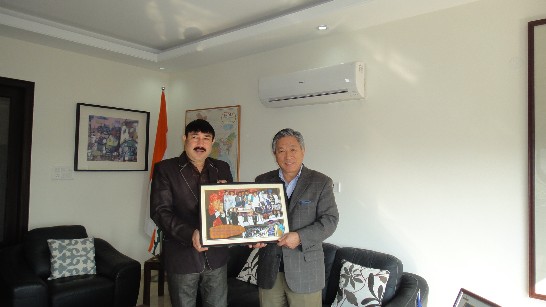 Ambassador Tien met President of “World Human Rights Protection Association” in TECC India premises