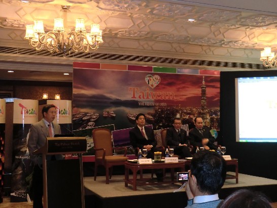 Amb. Ong delivered speech at Taiwan Tourism Workshop at Taj Palace Hotel on 23rd of February, 2011.