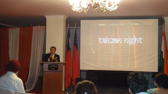 Ambassador Chung Kwang Tien gave a welcome speech to the guests present.