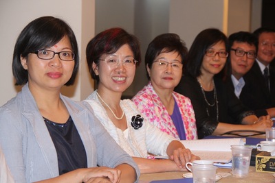 (from left to right) 5 Lawmakers, members of The Taiwan-India Parliamentarians' Friendship Association, Lin, Shu-Fen, Yu, Mei-Nu, Chen, Chiech-Ju, Kuan, Bi-Ling, and Yao, Wen-Chih, visited TECC in India on July 22, 2014.