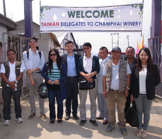Taiwan delegation was greeted by the people of Champhai, Mizoram with warm hospitality.
