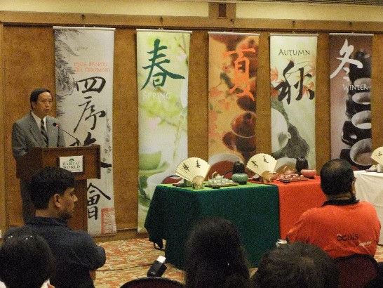 本處邀請6位來自台灣天仁茗茶公司之茶藝家，於7月8日假Habitat Center舉行「四序茶會」茶藝表演活動，向印度來賓演示台灣賞茶、品茶之藝術。現場並向印度來賓介紹風行台灣之珍珠奶茶，或在場來賓一致好評。