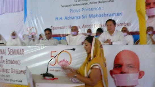 翁代表應邀出席於印度Rajasthan省舉行的「相對經濟國際研討會」，並以主賓身份致開幕詞。