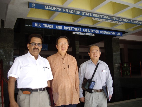 翁代表與「中央省」（Madhya Pradesh）省級貿易投資單位主管Vyas及中央社郭傳信
